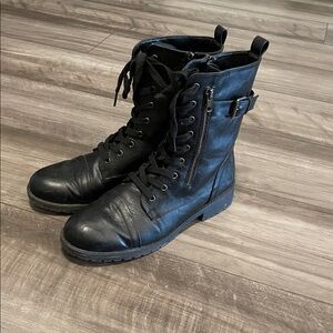 VEPOSE WOMEN'S MILITARY MID CALF COMBAT BOOTS